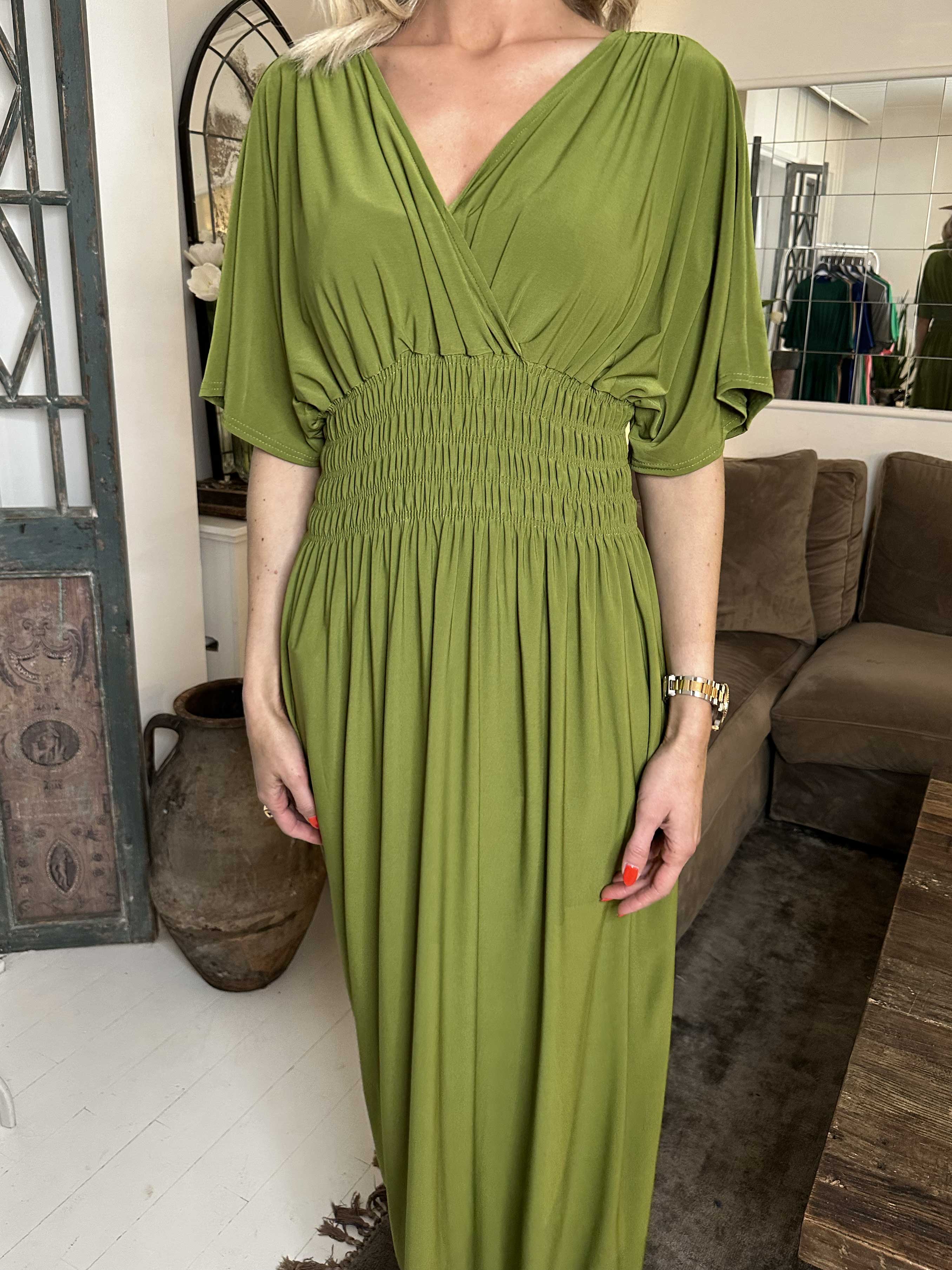 Pams Plain - Elastisk kjole med smock